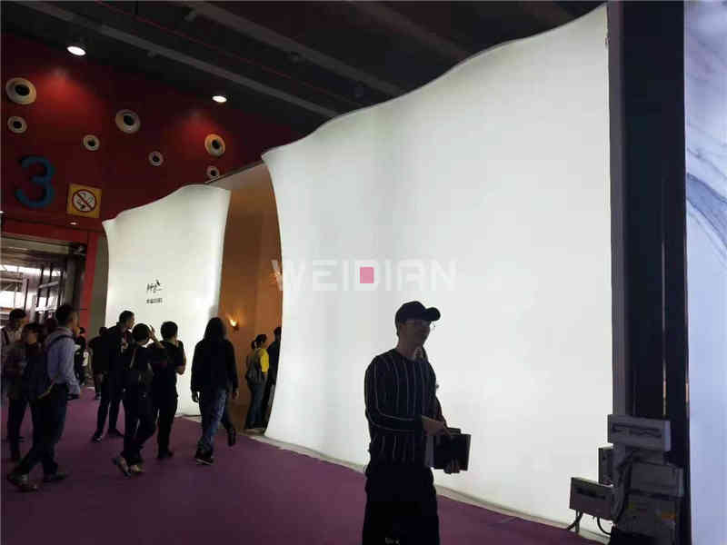 廣州展臺設計公司搭建鉑晶藝術上海國際尚品家居及室內(nèi)裝飾廣州展覽會展臺搭建